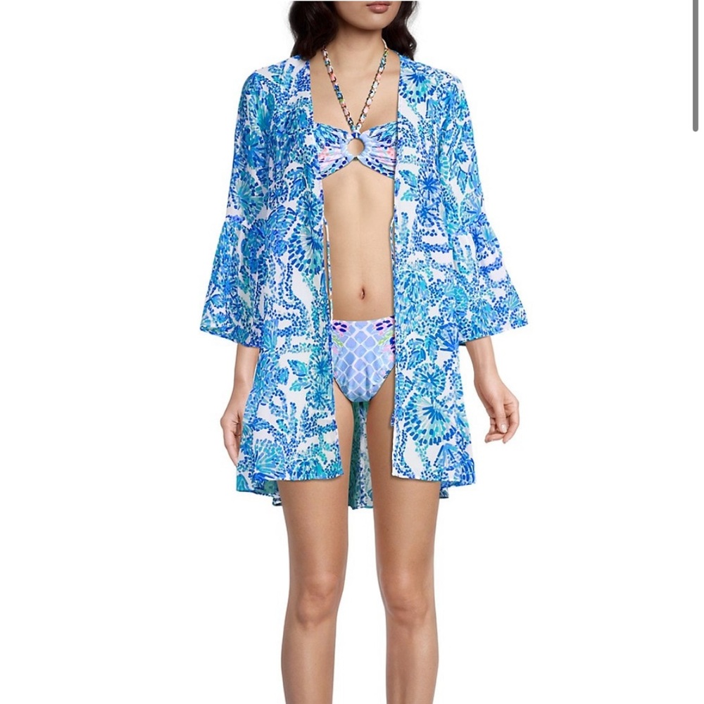 Lilly Pulitzer Motley Printed Coverup - Picture 2 of 14